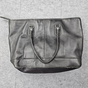 Vintage LL Bean Leather Tote Bag Large Shoulder Purse Pebbled Timeless Career